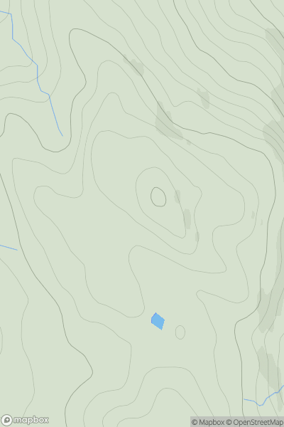 Thumbnail image for Beinn Chreagach [Mull and Nearby Islands] [NM414498] showing contour plot for surrounding peak